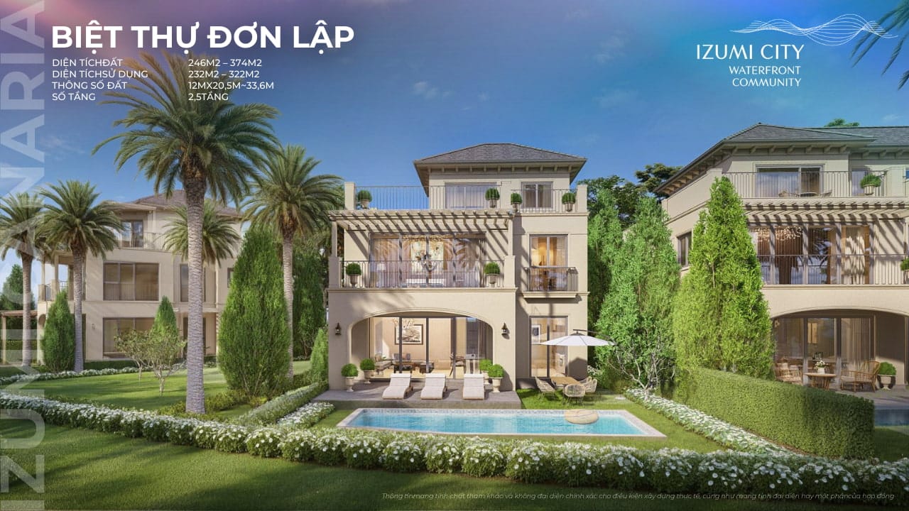 biệt thự đơn lập izumi canaria đồng nai