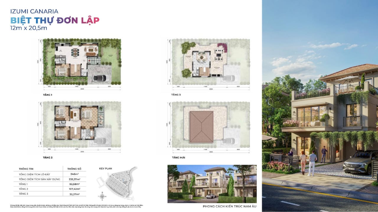biệt thự đơn lập izumi canaria đồng nai