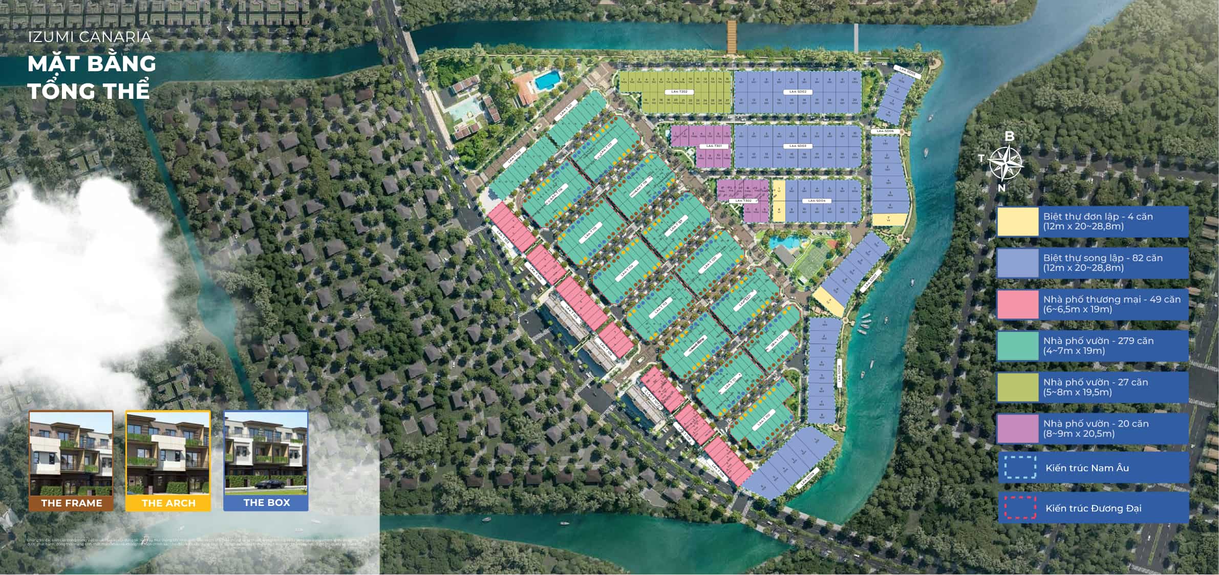 mặt bằng tổng thể izumi canaria đồng nai